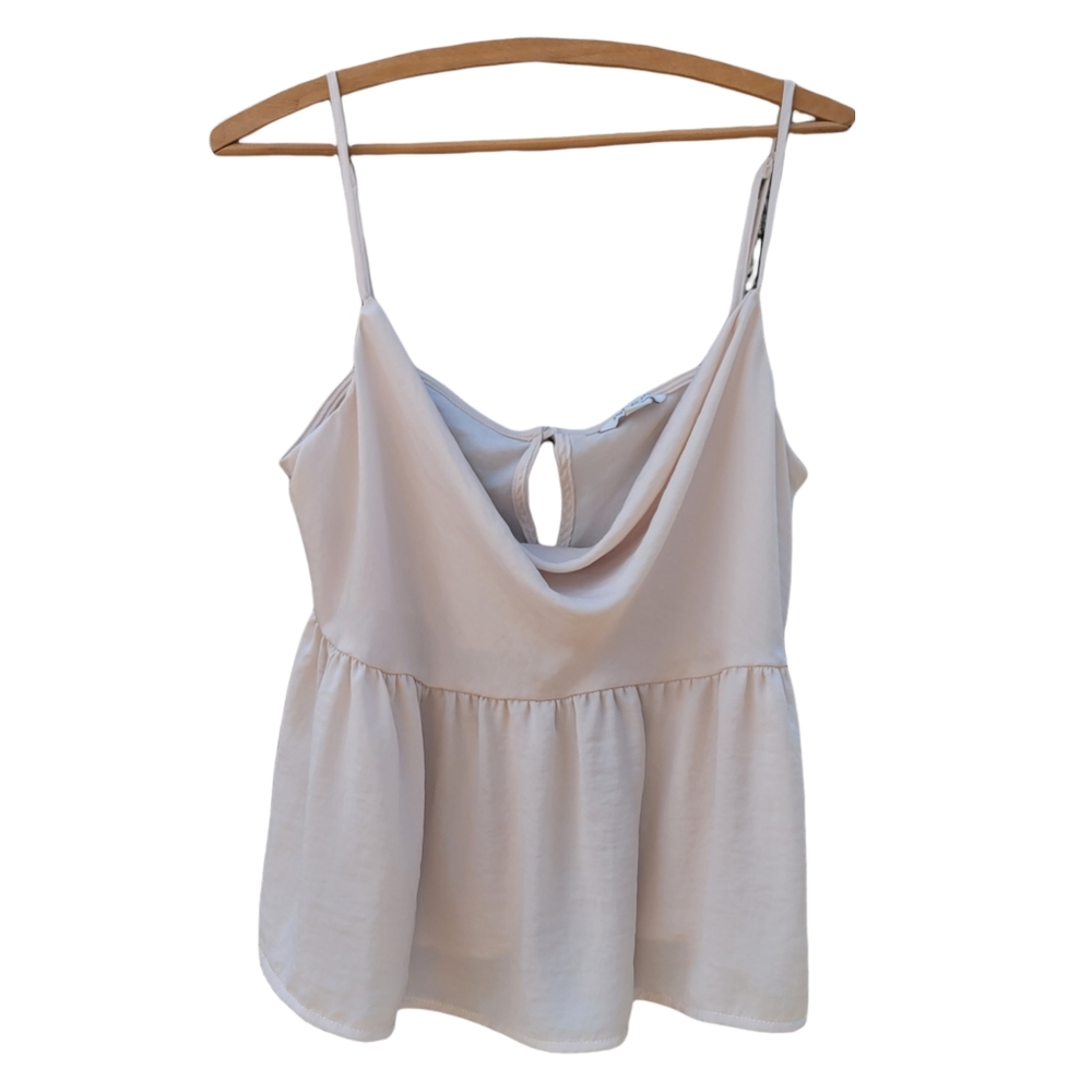 American Eagle Sphaghetti Strap Cowl Neck Babydoll top Size XL